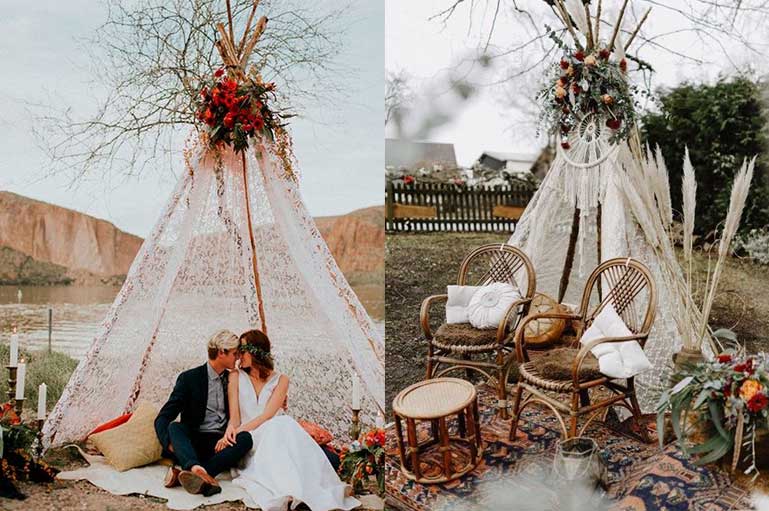 #TrendiestDecor: TeePee Tents for the Romantic Setup