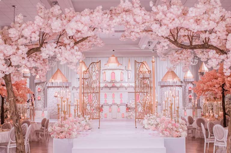 cherry blossom inspired living room