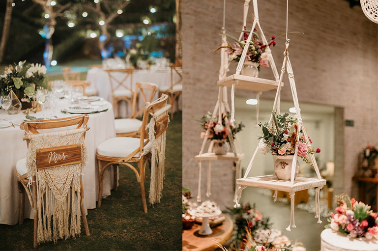 15 Trendy & Swanky Macrame Decor Ideas for your Boho-Chic wedding