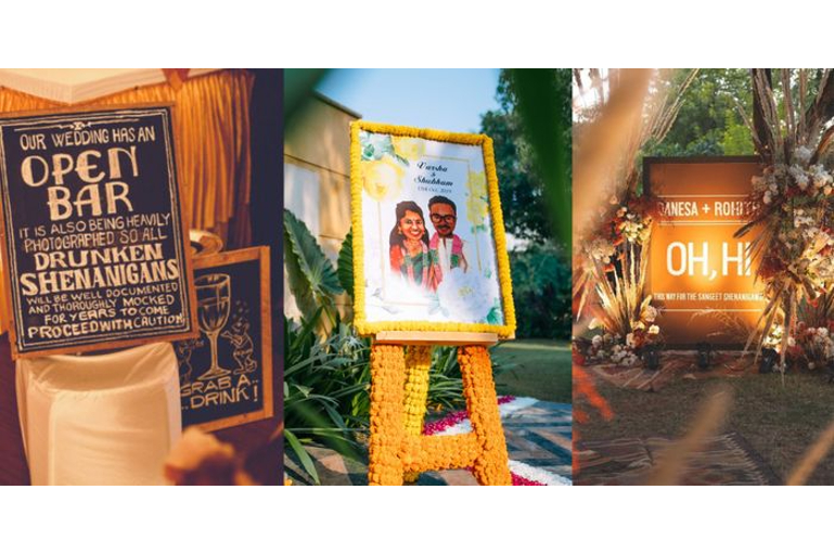 Personalized Touch: Creative Wedding Signage and Decor Elements to Tell ...
