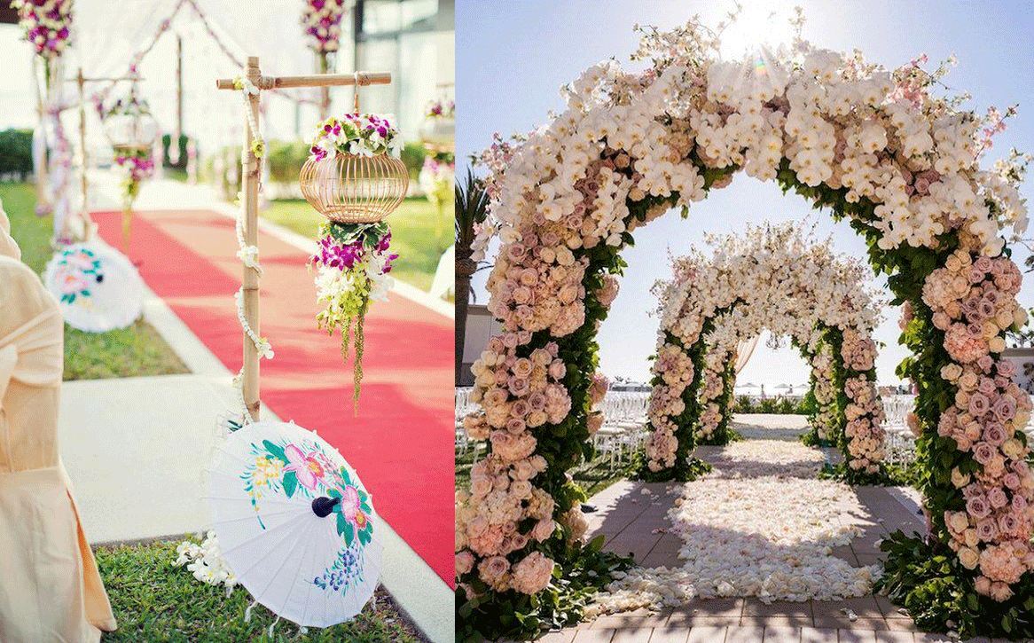 Unique Ideas for your Wedding Pathway Décor